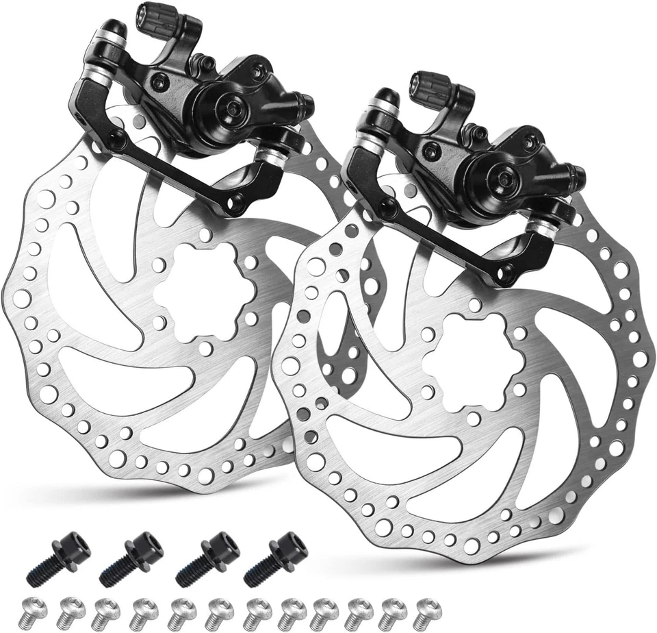 Lightweight 1 Pair MTB Mechanical Disc Brake with 2 Stainless Steel Rotors 160mm - Image 3 of 4