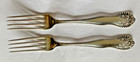 2 Gorham 7 “ Lancaster Rose Sterling Silver Dinner Forks 76+ grams Not Scrap! — photo 4