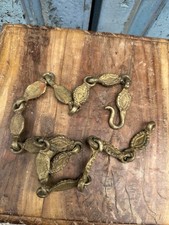 Old Collectible Vintage Brass Hand Carved Beautiful Design Belt Chain 35