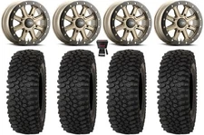 ITP Inertia Bdlk 15" Wheels Br +40mm 37" Roctane STX Tires RZR Turbo S / RS1
