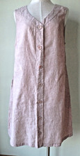 FLAX Designs LINEN Damsel DRESS 1G 2G 3G NWT Blush