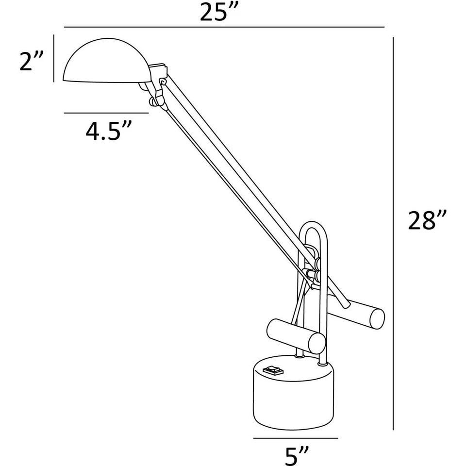 Lite Source LS-306GRN Halotech 25 inch 8.00 watt Green Desk Lamp Portable Light - Image 4 of 4