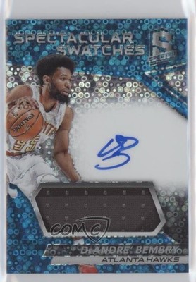 2016 Panini Spectra Neon Blue 56/99 DeAndre' Bembry #SS-DBY Rookie Auto RC 1u6