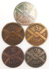 REPUBBLICA DEL NORD - LEGHE 1992 - LOTTO 5 MONETE