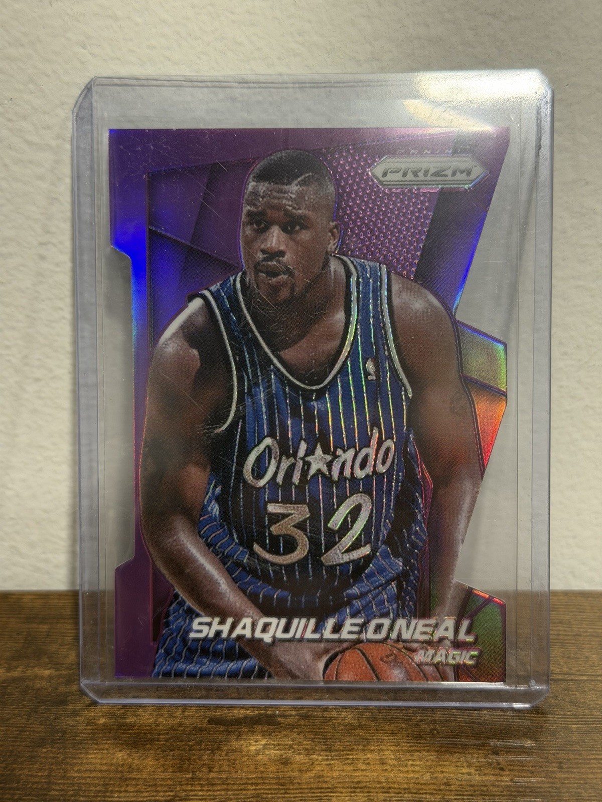 Shaquille O’Neal 2014-15 Panini Prizm Purple Die-Cut /139 SP Rare #228