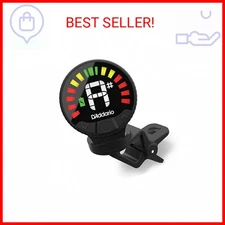 D'Addario Nexxus 360 Rechargeable Guitar Tuner - Clip On Guitar Tuner - Acoustic