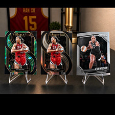 Panini 2025 WNBA Select Prizm A'ja Wilson Premier Level #131 Green #76 Lot 3