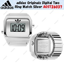 adidas Originals DIGITAL TWO RING Watch Silver Unisex Stainless