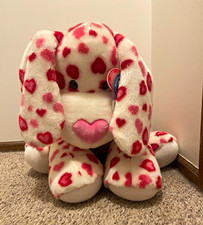 Build-A-Bear Hearts Fur You Puppy Jumbo White Valentine Limited Edition 2008