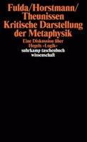 Kritische Darstellung Der Metaphysik Hans Friedrich Fulda