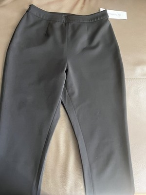 Jenni Kayne Women's Black Strech Slim  Straight High Waist Trouser Sz 10