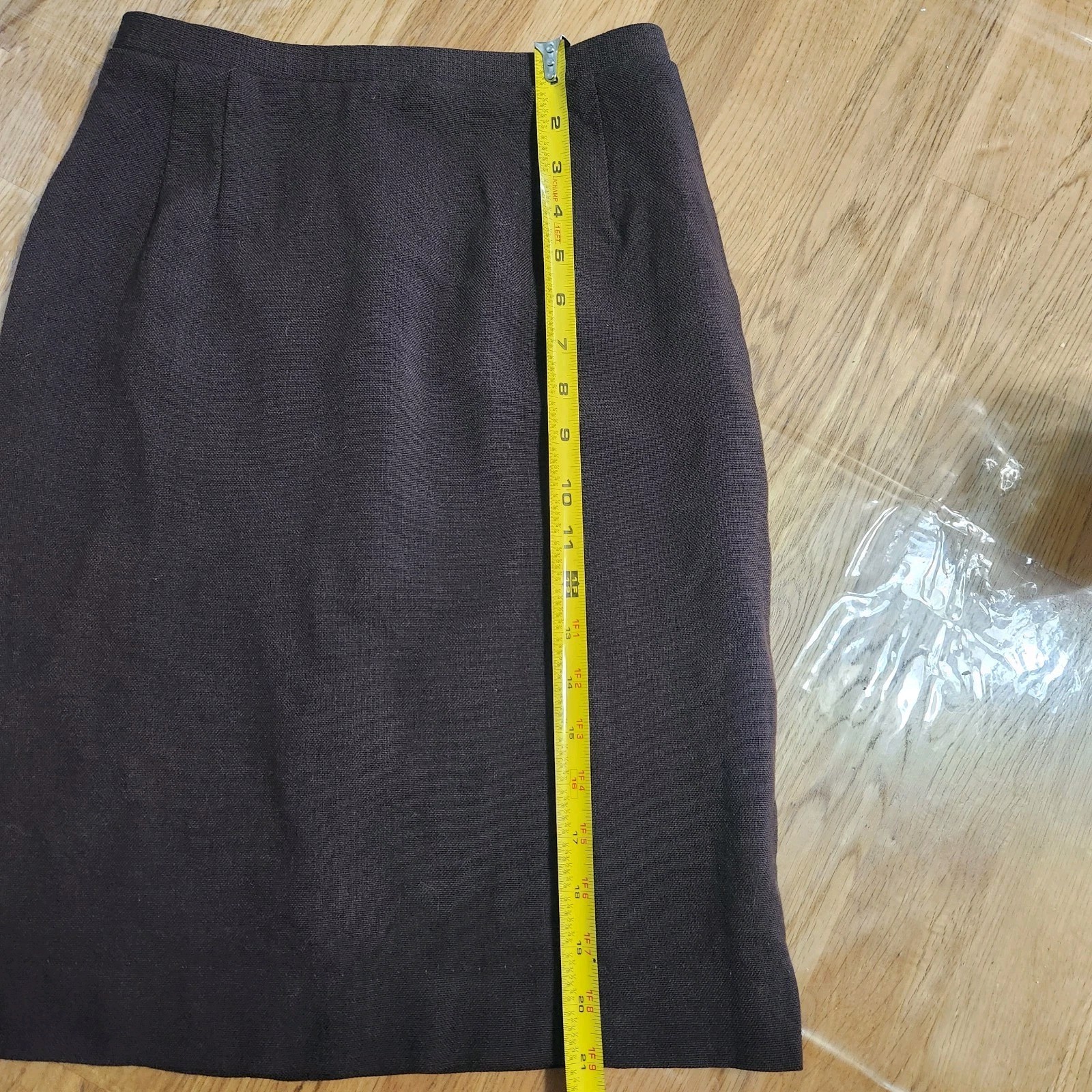 1960s Carol Brent Vintage Medium Brown Skirt sold by Montgomery Ward 