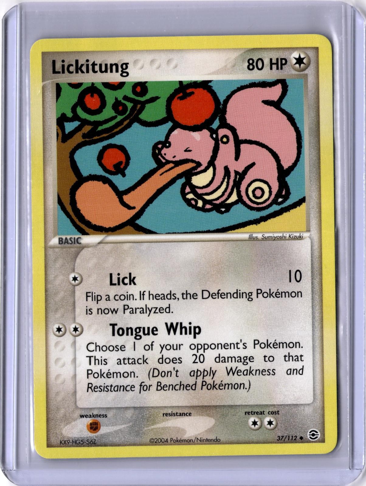 Lickitung 37/112 Uncommon FireRed & LeafGreen Pokemon Near Mint