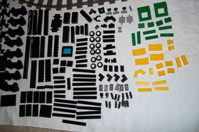 Lego Train and Oval Track Lot from 4561 Railway Express - Incomplete