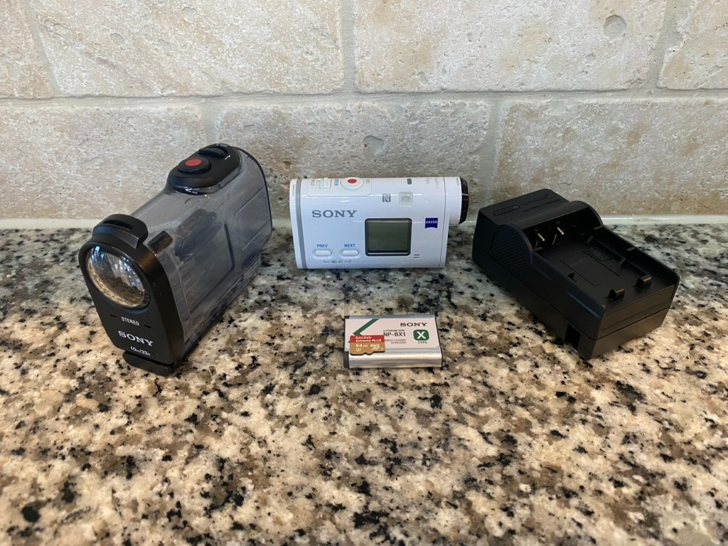 Sony FDR-X1000V 4K Action Zeiss White Exmor Camera Battery +