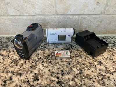 Sony FDR-X1000V 4K Action Zeiss White Exmor Camera Battery + Charger+ Case+Card