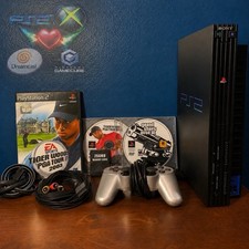Sony PlayStation 2 PS2 Console Fat Bundle w/C...