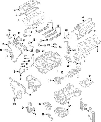 Genuine Nissan Engine Camshaft 13020-JF00C