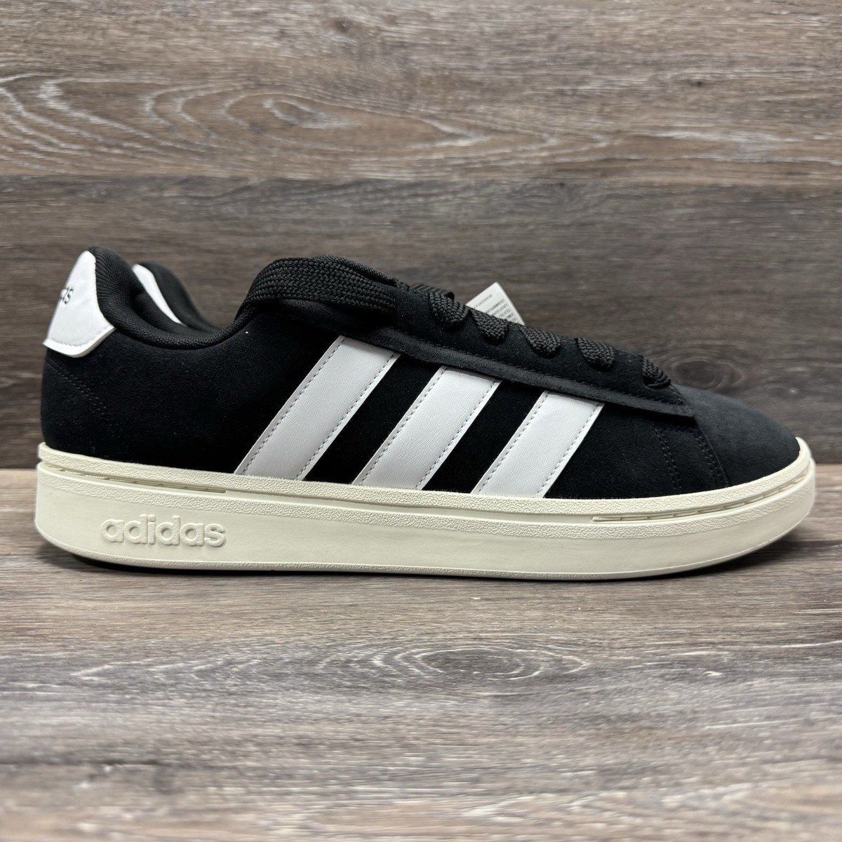 Adidas Grand Court Alpha Shoes Men Size 11 Black White Chunky Retro Sneakers