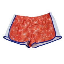 Danskin Now Athletic Running Shorts Orange White Blue Accents XXL