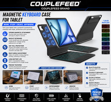 for iPad Air 11/Pro 11 1-4 Keyboard Case, Full-Area Trackpad