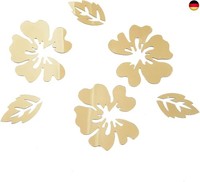 3D Wandtattoo Blumen Spiegel Aufkleber Modern Wohnzimmer Schlafzimmer Flur Badez