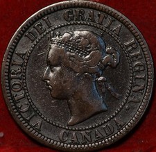 1881 Canada One Cent Foreign Coin