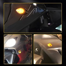 Motor Knipperlichten – Amberkleurig – 2 Stuks – Universeel – Geschikt Voor CBR600RR (2003-2006) & CBR1000RR (2004-2007) – Waterdicht – Bolvormig