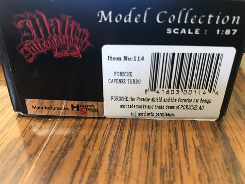 1/87 HO SCALE DIECAST 1959 RED PORSCHE CONVERTABLE - Picture 4 of 4