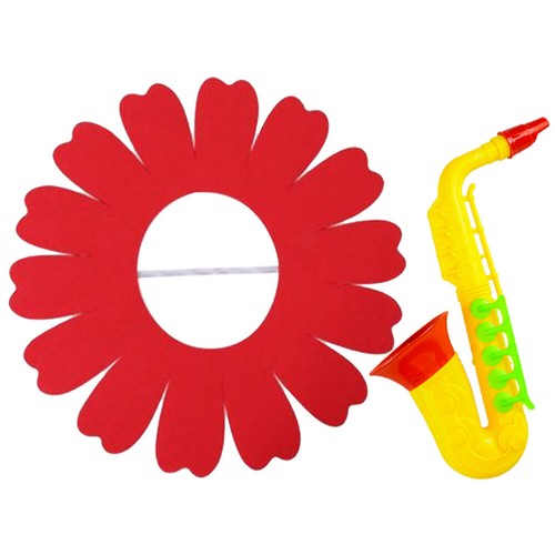 4 Sets Sunflower Saxophone Props Bridegroom Child Kids Instrument Toy Game - 第 6/12 張圖片