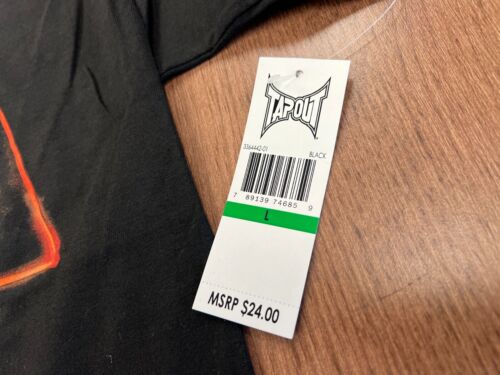 T-SHIRT TAPOUT LAS VEGAS VINTAGE FIRMA Y2K TEE L DEADSTOCK UFC MMA NUOVA CON ETICHETTE NUOVA - Foto 3 di 8