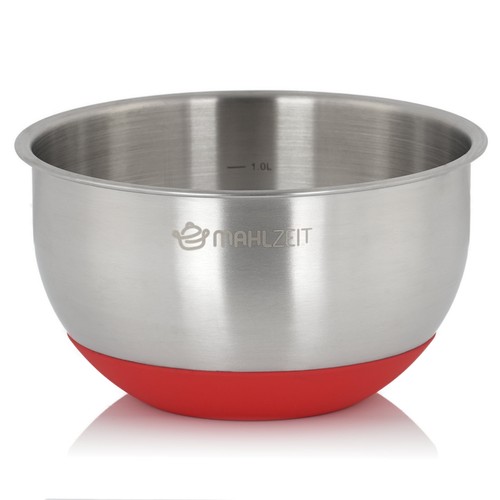Mahlzeit Edelstahl Schüssel mit Deckel 3 teilig, Salatschüssel, Rührschüssel - Bild 6 von 12