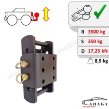 Höhenverstellbare Anhängerkupplung 3x45mm - Schwarz für Land Cruiser J10 98-07