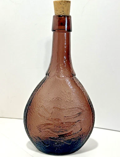 Vintage Whiskey Liquor Bottle Friendship Decanter Glass 9 inch Union Made