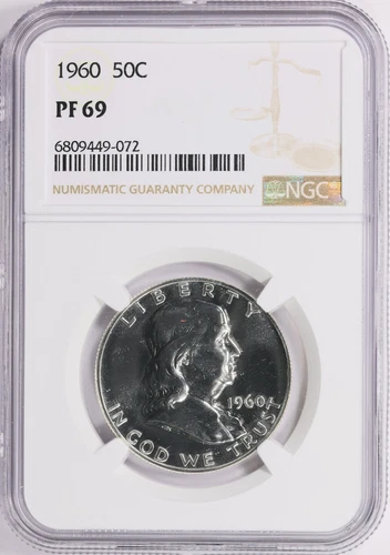 1960 Franklin Half Dollar 50c Proof NGC PF 69 (072)