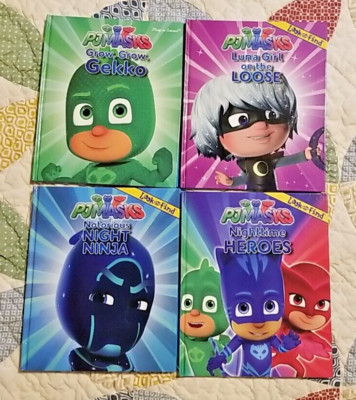 LOT 0f 4 Me Reader PJMasks Books Hardcover 3Look & Find 1Play-a-Sound Preowned