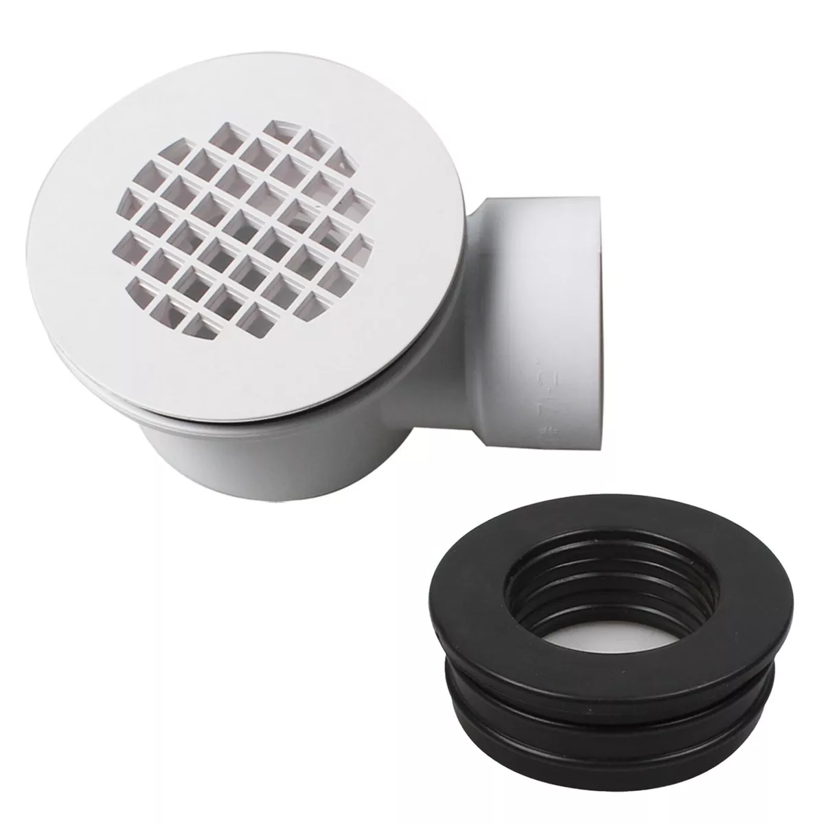 New Low Profile Shower Drain Efficient Drain Strainer Durable PVC Material