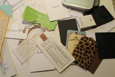 Junk Journal Mixed Lot Vintage Book Papers Clothing Tags Ephemera Embellishments