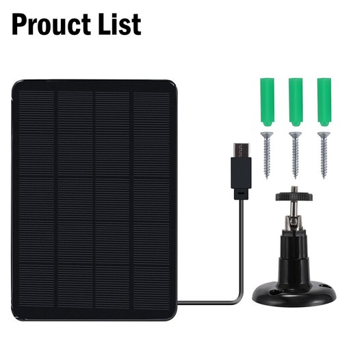 4W 5V Solar Panel Power for Security Camera Outdoor USB Charging 360° Adjustable - Picture 28 of 31