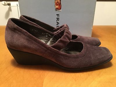 Frau Shoes Scarpa Decoltè Giardini Zeppa Zeppina Donna Grigio Nero Ottime  40