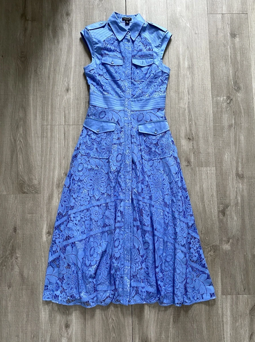 Karen millen best sale navy lace dress