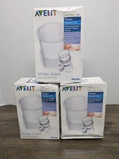 3 Boxes - Avent Tempo Wide Preformed Liners for Tempo Nurser - 8 oz 50 Count