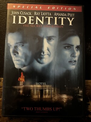 1-Disc DVD - Identity (2003, Widescreen) w/ RARE & OOP Chapter Insert