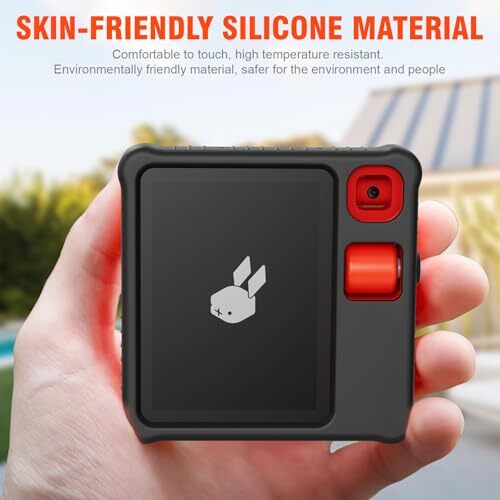 Exclusive Bundle for Rabbit R1, Enhanced Shockproof Silicone Case with Black - Photo 3 sur 8
