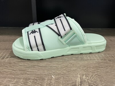 Kappa Authentic JPN Mitel 2 Sandals Slides Green Jade Men display picture 2