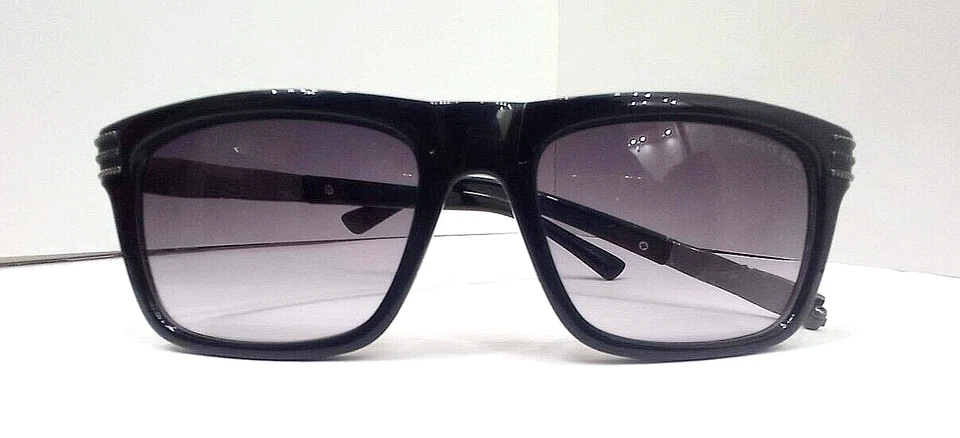 Óculos vintage masculino Lacoste preto lindo reparável com uma mão quebrada - Imagem 2 de 4