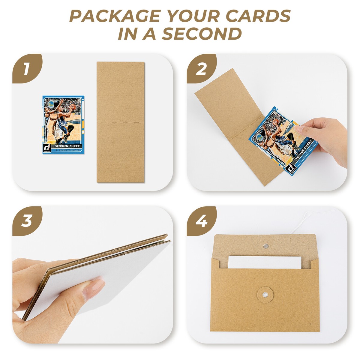 Premium Bundle 4X6 Trading Card Shipping Protector With