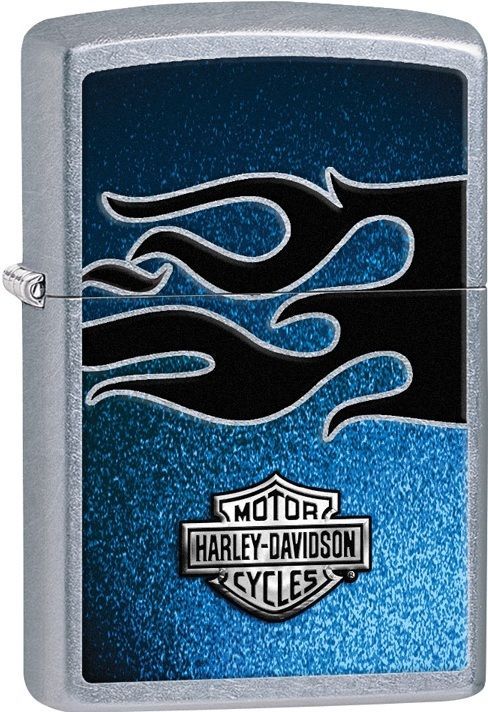 Zippo Harley Davidson Blue Color Image Lighter With Logo, # 28822