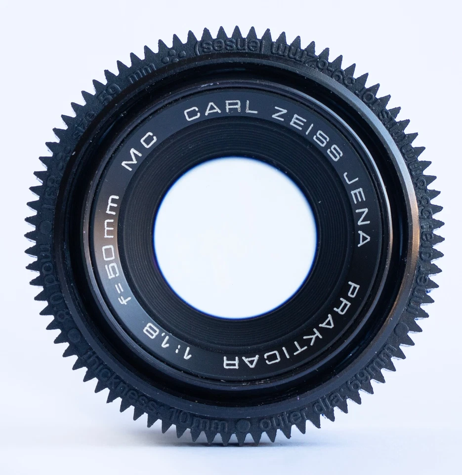 Carl Zeiss Jena MC Prakticar/Pancolar Lens f/1.8 50mm Canon EF mount Cine mod - Image 4 of 4