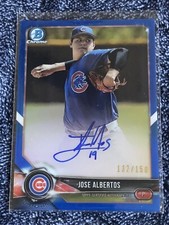 2018 Bowman Chrome Prospect HTA Blue Mojo Refractor /150 Jose Albertos Auto